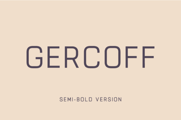 Gercoff Semi-Bold Font - Featured Image