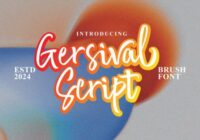 Gersival Script Font - Featured Image