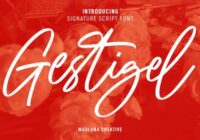 Gestigel Font - Featured Image