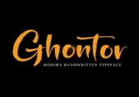 Ghontor Font - Featured Image