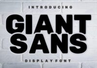 Giant Sans Font - Featured Image