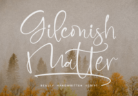 Gilconish Matter Font - Featured Image