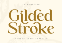 Gilded Stroke Font - Featured Image