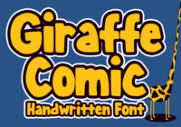 Giraffe Comic Font - Featured Image