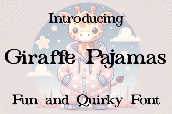 Giraffe Pajamas Font - Featured Image