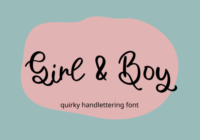 Girl and Boy Font - Featured Image