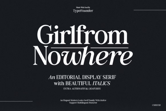 Girlfrom Nowhere Font - Featured Image