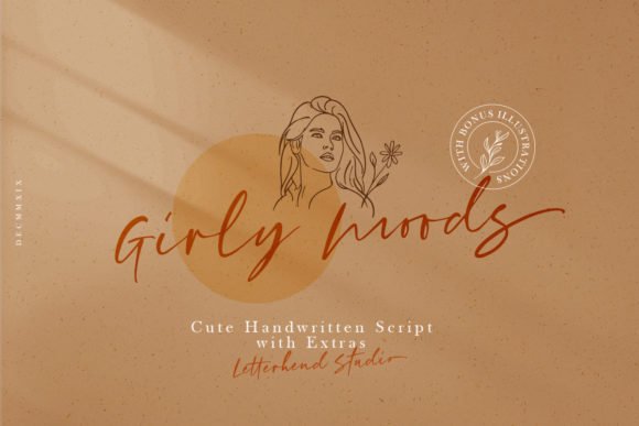Girly Moods Font - Featured Image