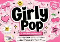 Girly Pop Font - Featured Image