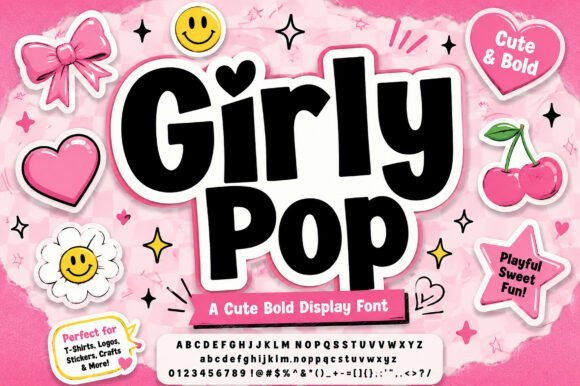 Girly Pop Font - Featured Image