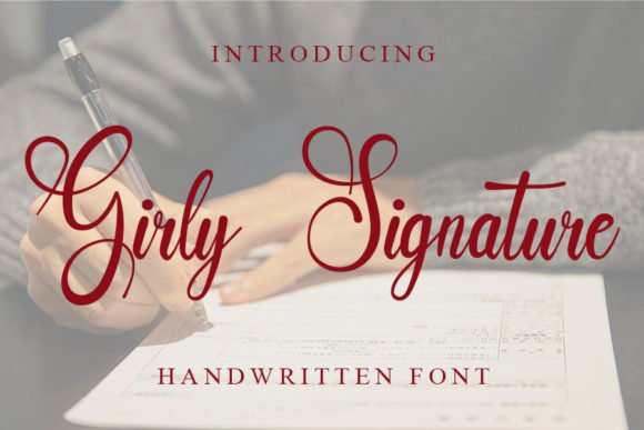Girly Signature Font - Featured Image