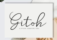 Gitoh Font - Featured Image