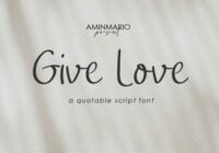 Give Love Font - Featured Image