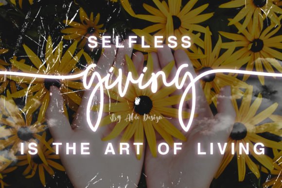 Giving Script Font - Featured Image