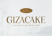 Gizacake Font - Featured Image
