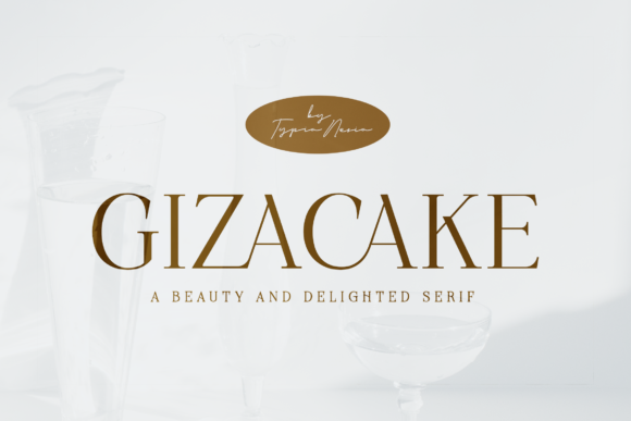 Gizacake Font - Featured Image