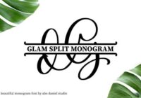 Glam Monogram Font - Featured Image