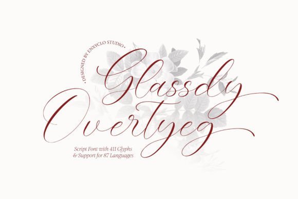 Glassdy Overtyeg Font - Featured Image