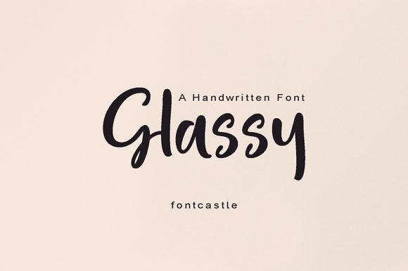 Glassy Font - Featured Image