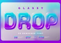 Glassydrop Font - Featured Image