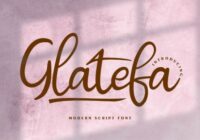 Glatefa Font - Featured Image
