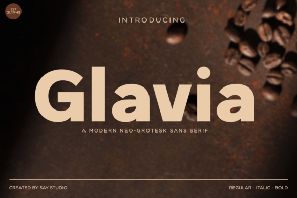 Glavia Font - Featured Image
