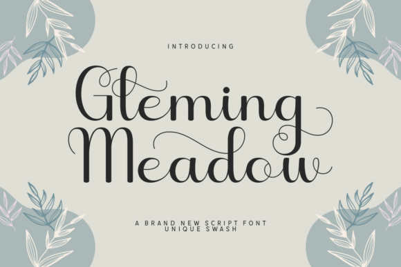 Gleming Meadow Font - Featured Image