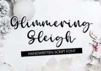 Glimmering Sleigh Font - Featured Image