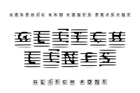 Glitch Lines Font - Featured Image