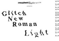 Glitch New Roman Light Font - Featured Image