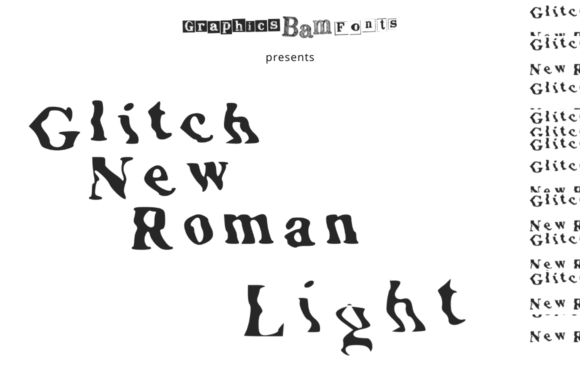 Glitch New Roman Light Font - Featured Image