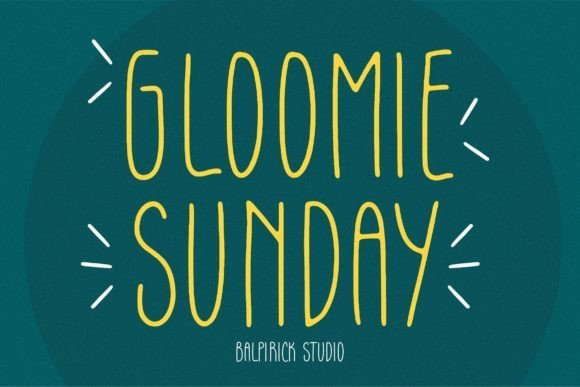 Gloomie Sunday Font - Featured Image