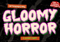 Gloomy Horror Font - Featured Image
