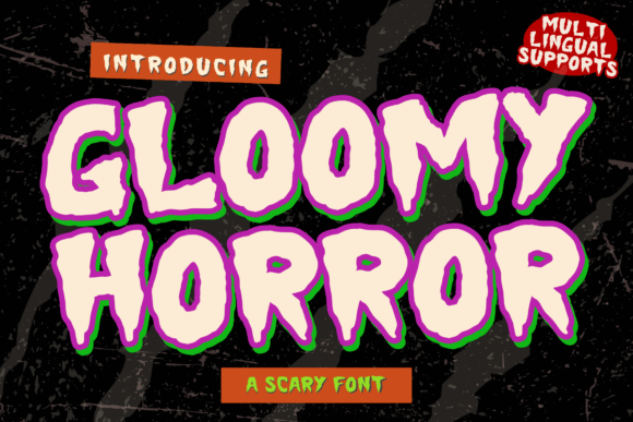 Gloomy Horror Font - Featured Image