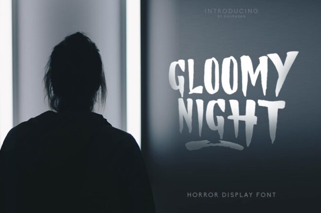 Gloomy Night Font - Featured Image