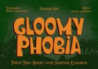 Gloomy Phobia Font - Featured Image