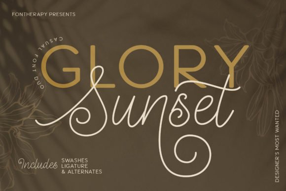 Glory Sunset Font - Featured Image