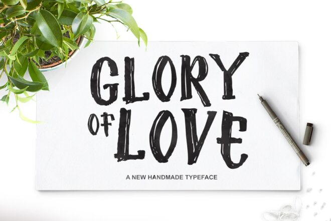 Glory of Love Font - Featured Image