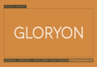 Gloryon Font - Featured Image