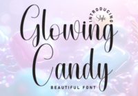 Glowing Candy Font - Featured Image