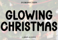 Glowing Christmas Font - Featured Image