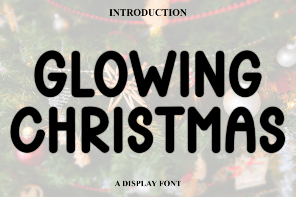 Glowing Christmas Font - Featured Image