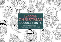 Gnome Christmas Doodle Font - Featured Image