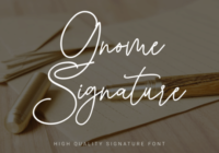 Gnome Signature Font - Featured Image