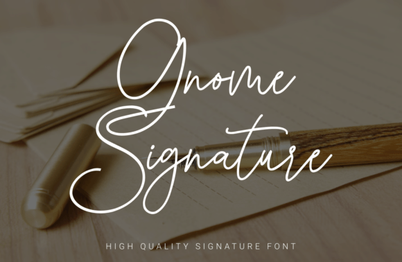 Gnome Signature Font - Featured Image