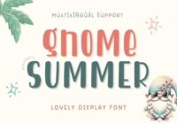 Gnome Summer Font - Featured Image
