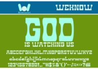 God is Watching Us Font - Featured Image