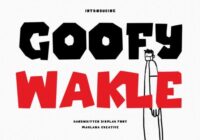 Goffy Wakle Font - Featured Image
