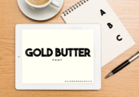 Gold Butter Font - Featured Image