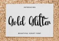 Gold Glitter Font - Featured Image